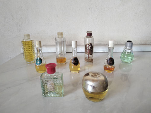 Lote De 8 Perfumes Antigos - Rhodia E Christian Gray (Usado)