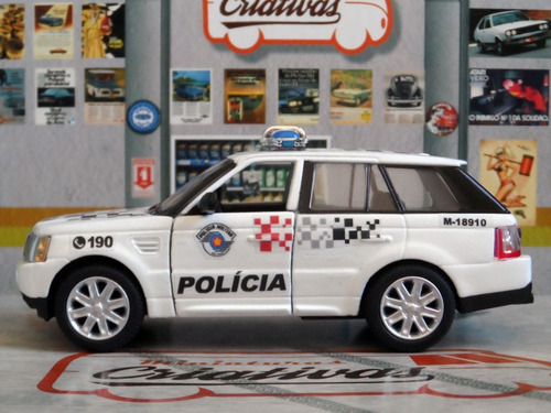 Miniatura Range Rover Sport Polícia Militar Sp - Em Metal