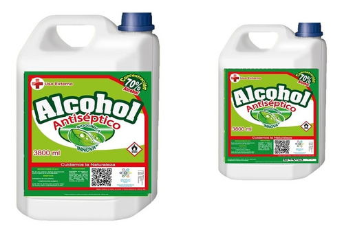 Alcohol Antiséptico 70% Uso Externo Ga - L A $24950