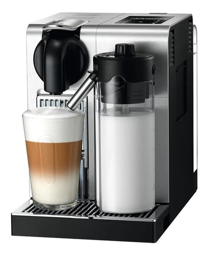 Cafetera Nespresso De'Longhi Lattissima Pro EN750 automática silver y black expreso 120V