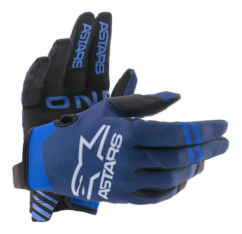 Guantes Alpinestars Radar Moto Azul Oscuro T S Centro Motos