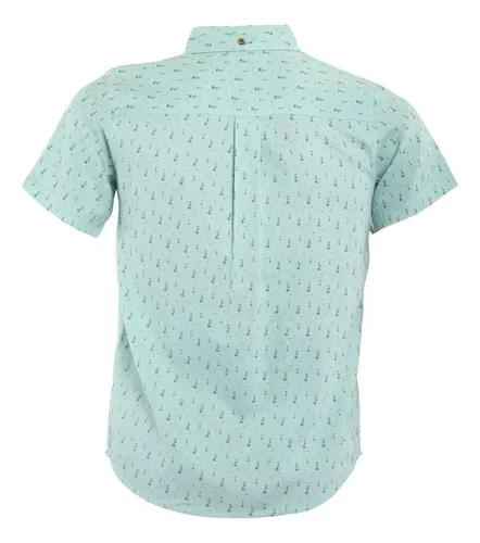 Camisa Kids Light Blue Palm