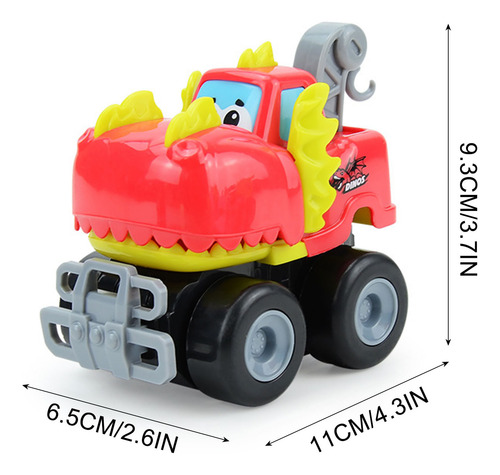 Coche De Dinosaurio Bebé Pull Back Engineering Coche De Jugu