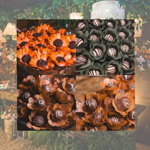 Kit 100un 4 Modelos Forminhas P/brigadeiros Terrosos Jufiori