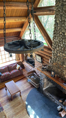 Espectacular Log House En Las Termas De Chillan.