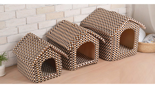 Cojín De Cama B Dog House Pet Dog House Con Estampado Keep W