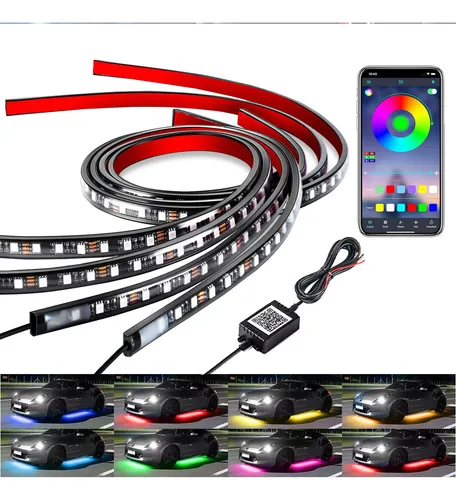 . Coche Chasis Tira De Luces Led Rgb For Autocon App Control