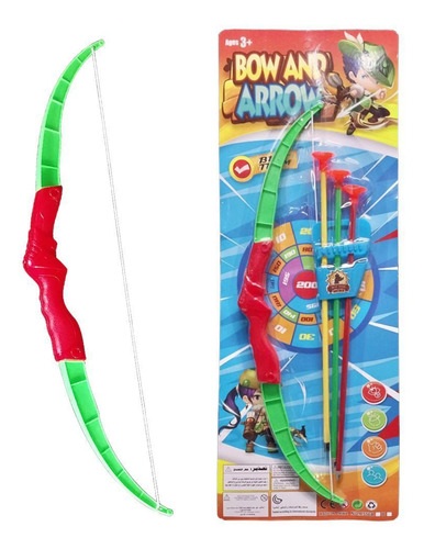 Brinquedo Arco E Flecha Infantil Com Alvo Destacável