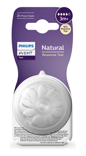 2 Tetinas Natural 3.0 Flujo Rápido