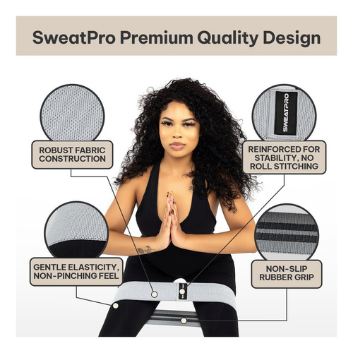 Sweatpro Ejercicio Y Kit De Tonificación Bandas De Bandas Y