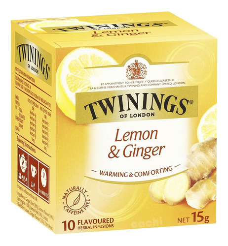 Te Twinings Limón Y Jengibre Caja X 10 Sobres