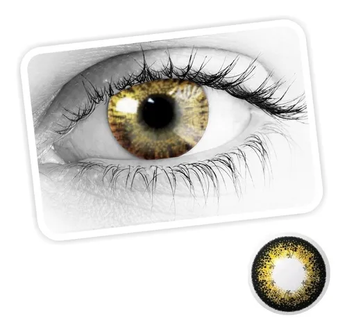 ¡ Lentes De Contacto Cosméticos Gold Destellos !!