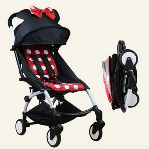Imagen 5 de 7 de Coche De Bebe Yoya 175° Minnie Plegable Liviano Cinturon