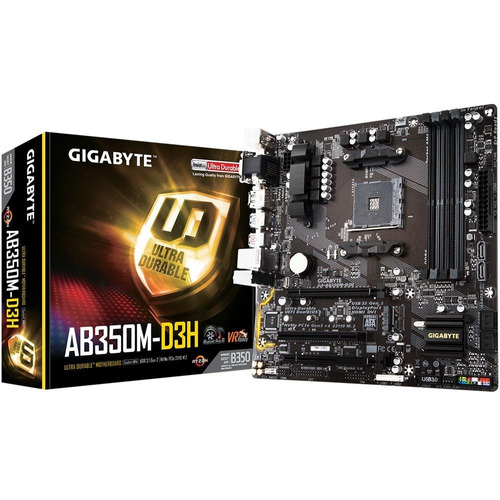 Placa-mãe Gigabyte P/ Amd Am4 Matx Ga-ab350m-d3h Ddr4 3388