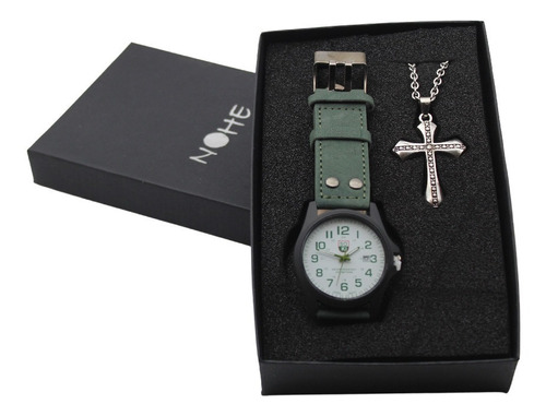 Reloj Hombre, Estuche, Set Elegante De Regalo, Cruz