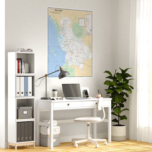 Mapa De Nayarit Grande 160x130 Para Pared
