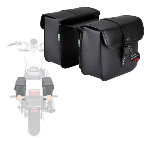 Bolso Lateral Cuero Sint Etico Para Motocicleta Herramienta