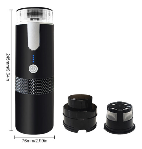 Cafetera Mini Portátil Recargable De 1200 Mah Para Acampar