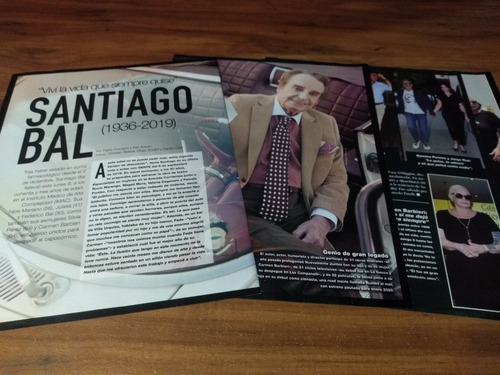 (ar902) Santiago Bal * Clippings Revista 4 Pgs * 2019