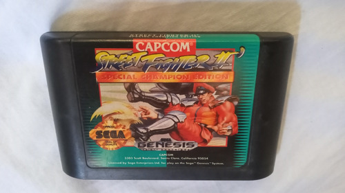 Imagen 2 de 3 de Juego Cassette Sega Genesi Street Fighter 2 Leer Descripción