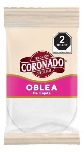 Tira De Oblas De Cajeta Coronado 10pz