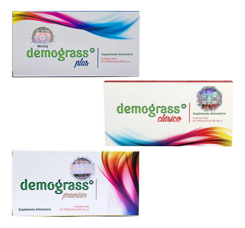 Demograss Tratamiento Completo 1 Clásico, 1 Plus Y 1 Premier Sabor Neutro