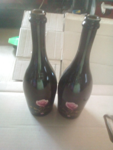 02 Botellas Vacías Decorativas