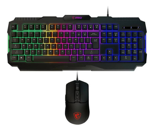 Combo Teclado Y Mouse Gamer Msi Forge Gk100