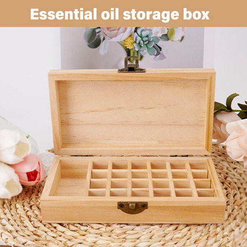 Elegante Caja De Almacenamiento De Aceites Esenciales Con Or