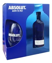 Comprar Kit Vodka Absolut Garrafa 750ml E Copo Absolut Vidro 480ml