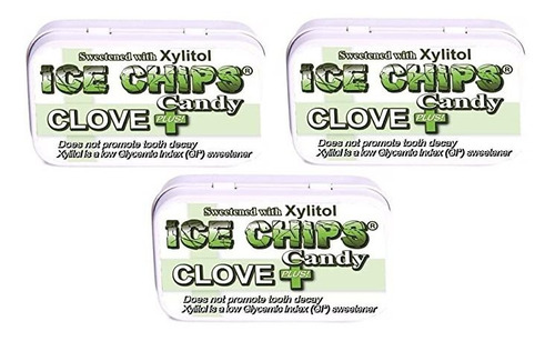 Trocitos De Hielo Xilitol Caramelo Latas (clavo Plus, 3 Pack