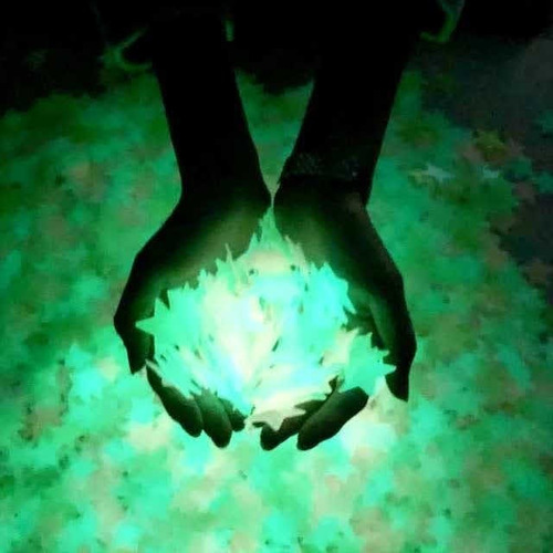 Imagen 4 de 5 de Paquete De 100 Estrellas Fluorescentes Fosforecentes