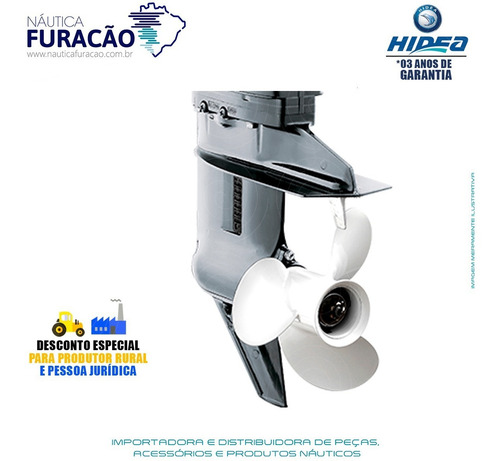 Imagem 3 de 4 de Motor De Popa Hidea 2 Tempos 20hp Fhs
