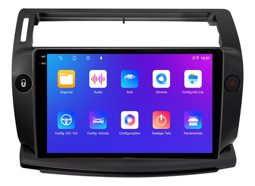Multimidia C4 Pallas 9p Android Carplay 4/64gb + Ré