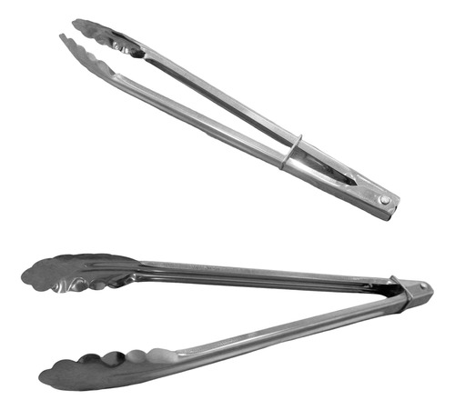 Pinza Cocina Multiuso Acero Inoxidable Con Trabita Oferta