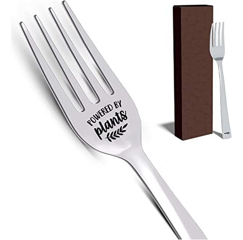 Desarrollado Por Plantas Funny Plants Powered Fork Grabado D