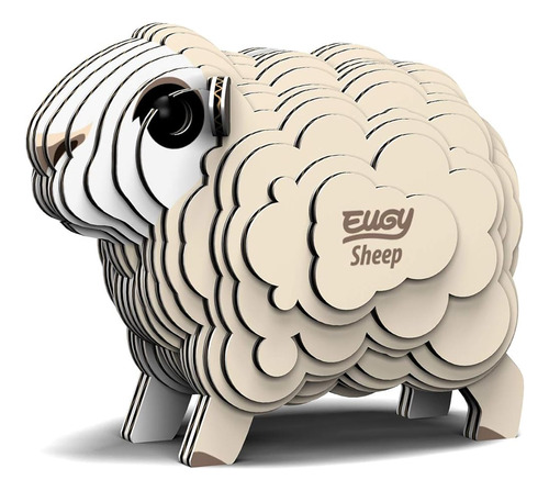 Eugy Sheep 3d Puzzle, 22 Piezas Ecológicas Rompecabezas De A