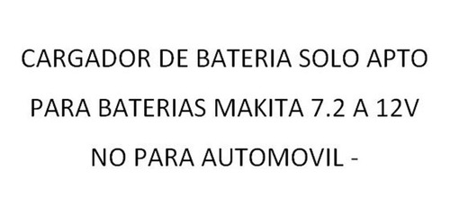Cargador De Bateria Makita Dc10wb Inteligente 12v 10.8v