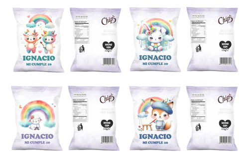 Kit Imprimible Chips Bag Bolsitas Lluvia De Amor Envioxemail