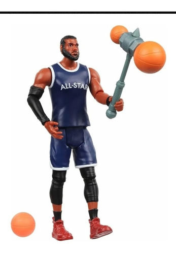 Space Jam Figura Accion Lebron James Con Ball Blocker 12 Cms (Usado)