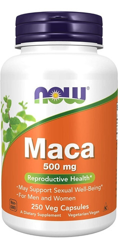 Now Maca 500mg , 250 Caps