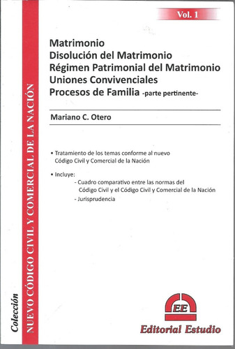 Divorcio - Matrimonio Y Régimen Patrimonial - Otero  Dyf