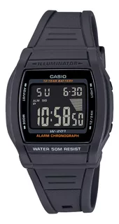 Reloj Casio W-201-1 Sumergible Bateria 10 Años Luz Deportivo