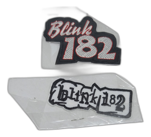 2 Parches Bordados Blink-182 8cm Aprox Termoadhesivo