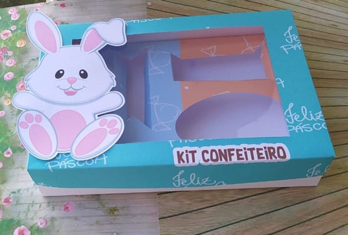 Imagem 3 de 4 de 10 Caixas Mini Confeiteiro Páscoa