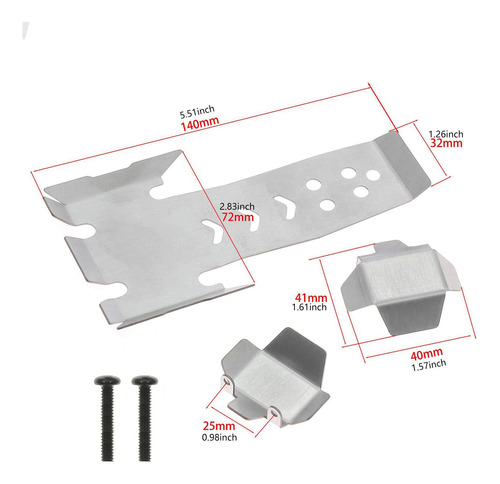 1/10 Rc Chassis De Chasis Protector Rc Parte Parte