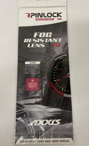 Pinlock Para Casco Mt Roc Atom Visor Clear Vision Mt V 16