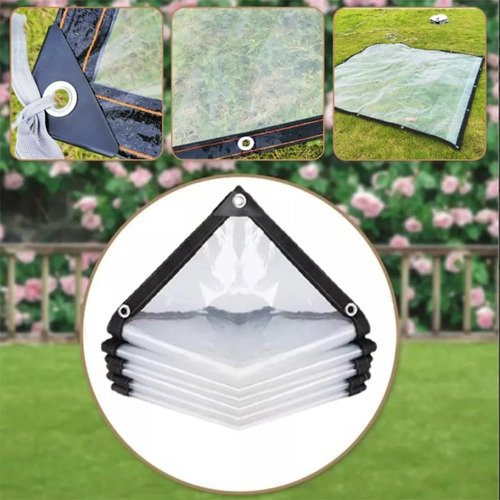 Cobertores Lona Transparente Espesamiento Impermeable 12m2