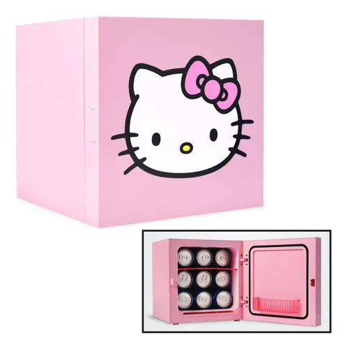 comprar Mini Nevera Eléctrica Portatil 9 Latas Hello Kitty 6.7l Rosa
