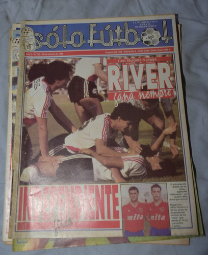 Revista Solo Futbol River Gana Siempre 1989